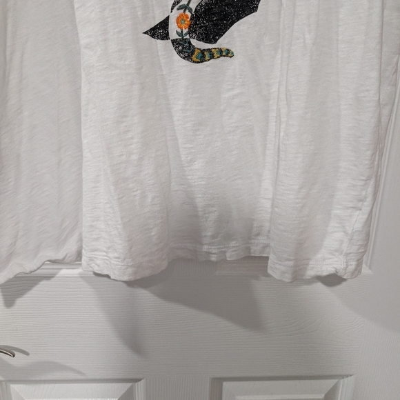 Torrid White Snake Graphic Classic Fit Heritage Slub Crew Neck Muscle Tee Size 2 - Picture 5 of 10